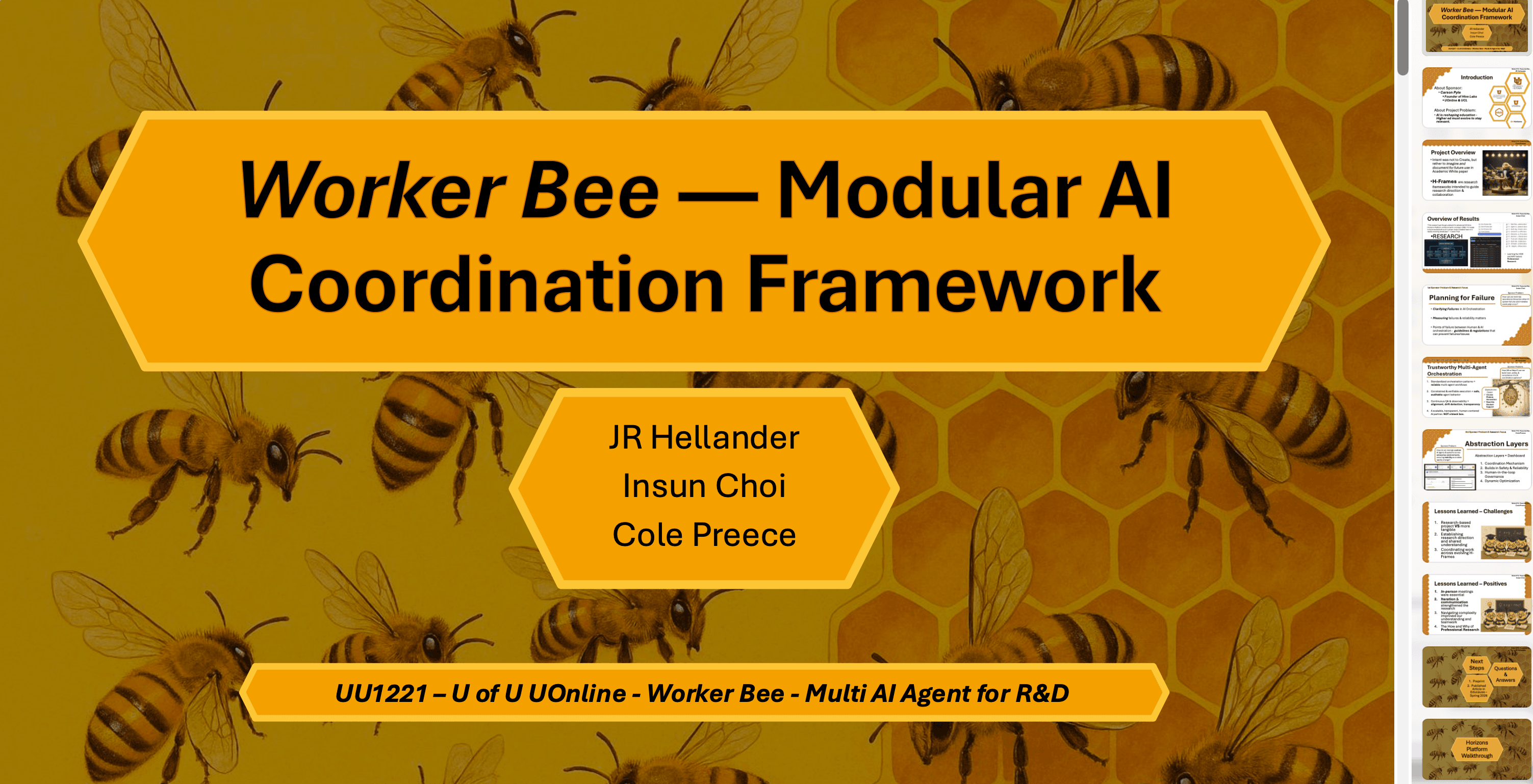 Worker Bee AI Coordination